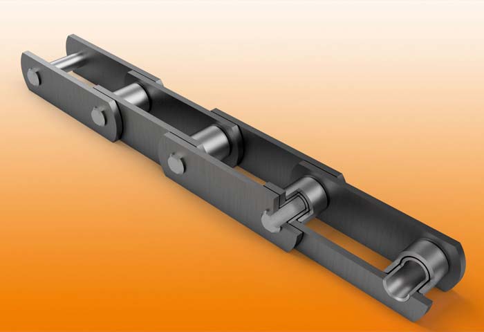 Conveyor chains with bigger clearance and corrected pitch
